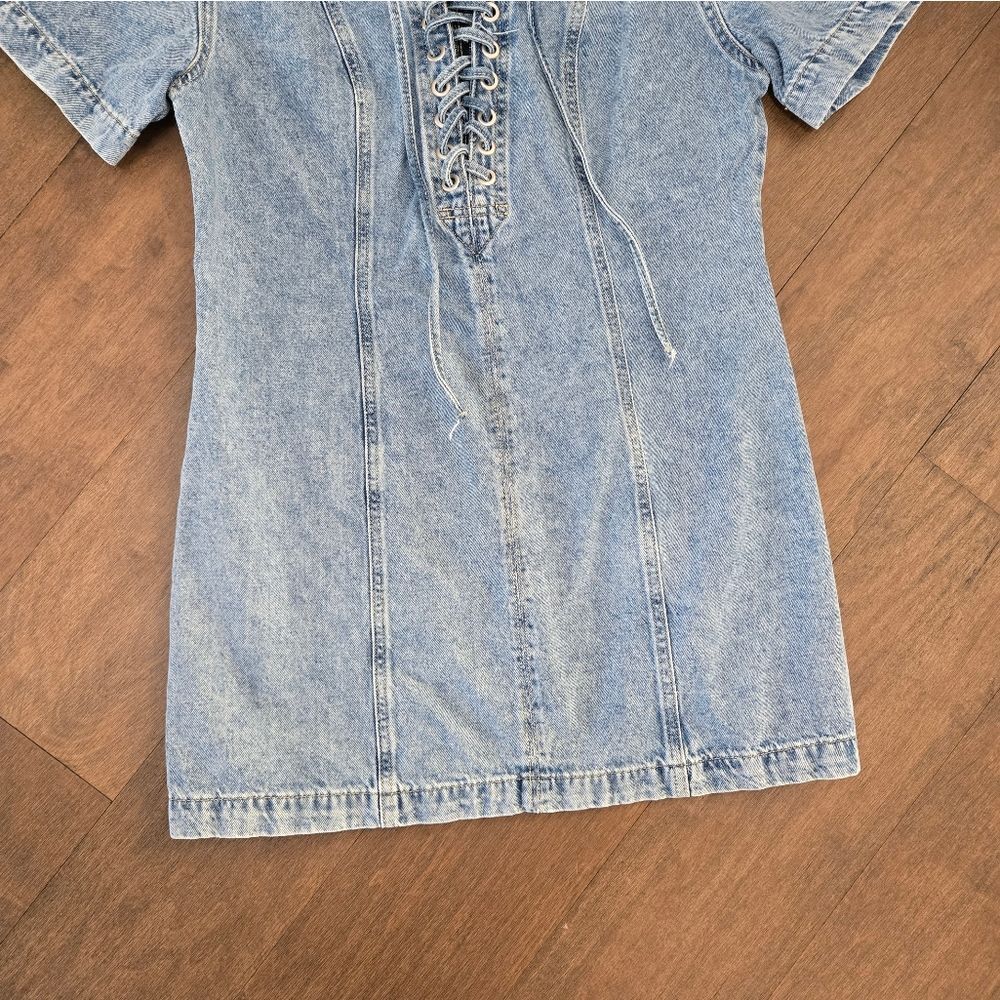 H&M Denim Lace dress Size M - Picture 3 of 9
